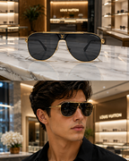 Loui.s Vuitton 22295 Gold Black